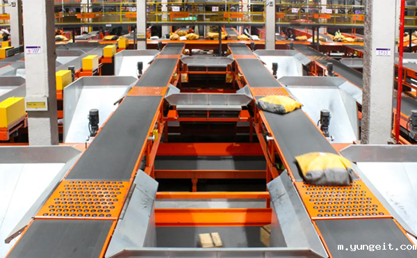 快递包裹自动分拣机,快递包裹分拣设备,DWS物流设备